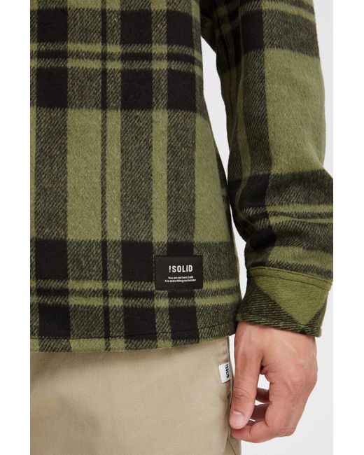 Solid Hemd in Green für Herren