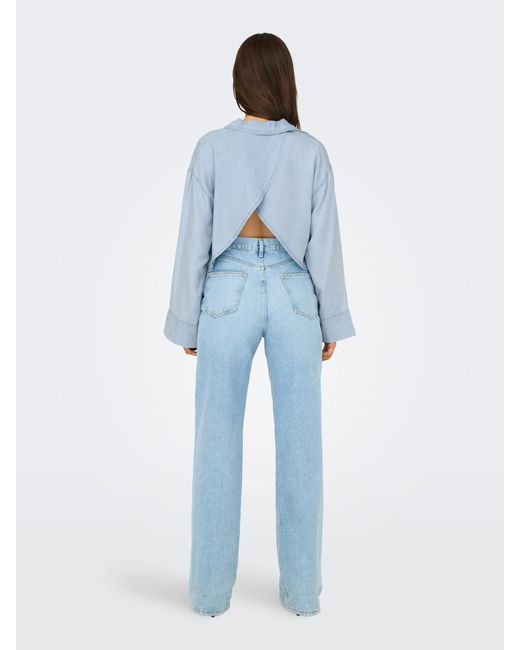 ONLY Blue Bluse 'Onlcharis'