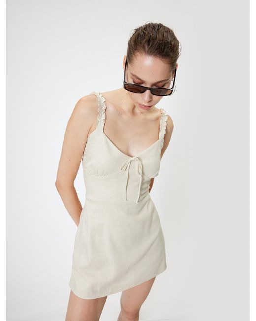 Koton White Jumpsuit 'Salopet'