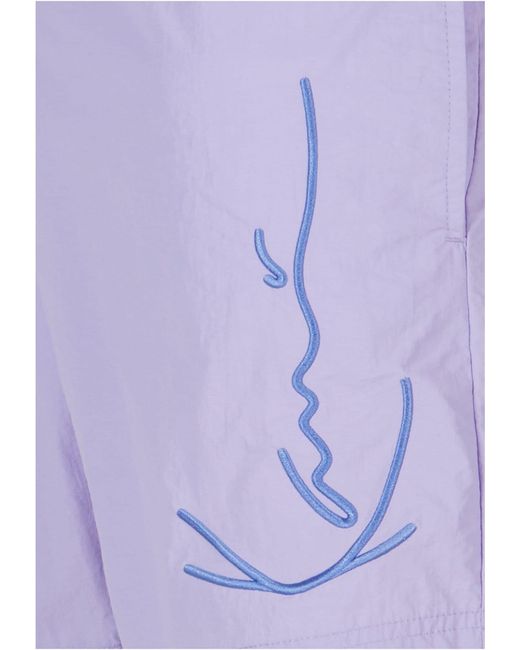 Karlkani Badeshorts in Purple für Herren