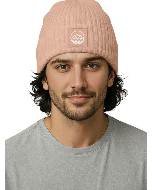 Neverless Mütze Mountain in Pink für Herren