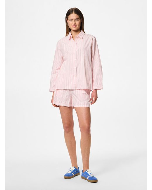 Pieces Pink Bluse