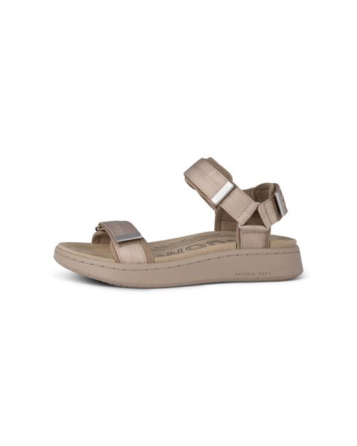 Woden Metallic Sandale 'Line'