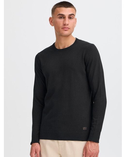 Solid Strickpullover Sdakant in Black für Herren