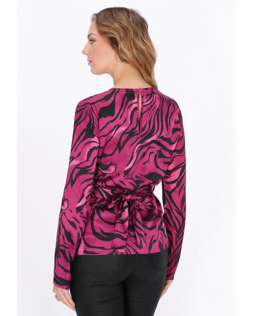 faina Purple Bluse