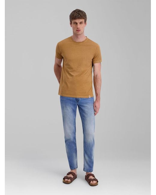 Timezone T-Shirt Basic in Brown für Herren