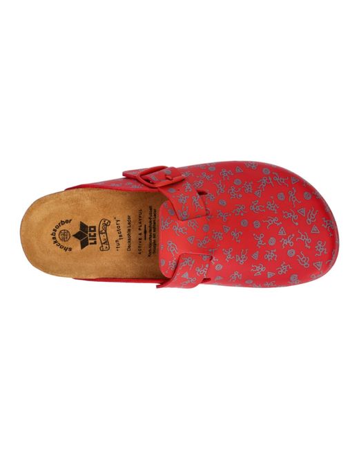 Lico Red Pantolette Bioline