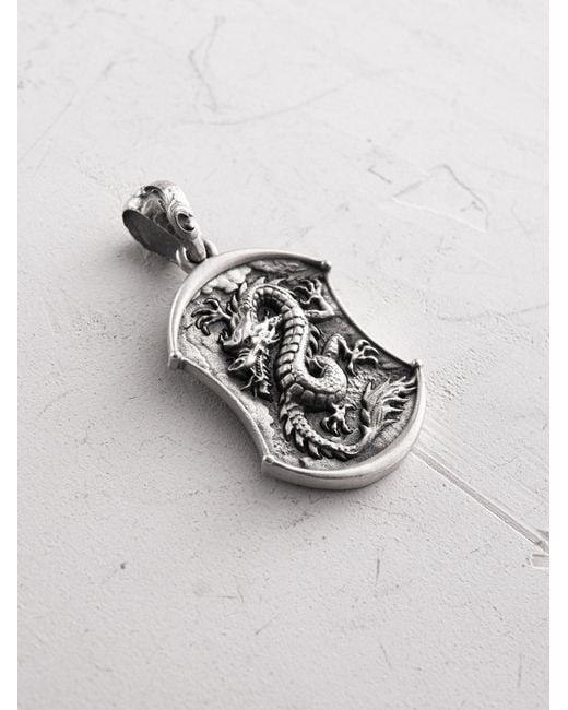 REYTEL Anhänger Dragon in White für Herren
