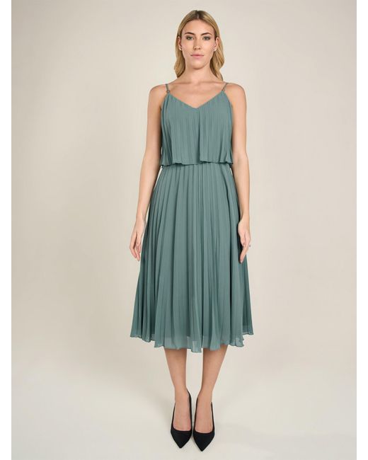 Apart Blue Kurzes Plisseekleid