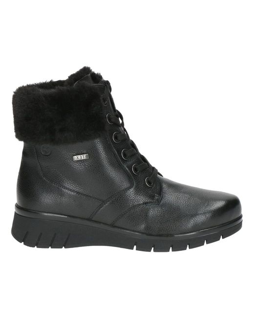 Caprice Black Schnürstiefelette