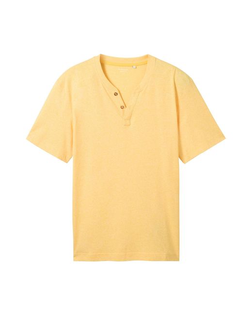 Tom Tailor T-shirt in Yellow für Herren