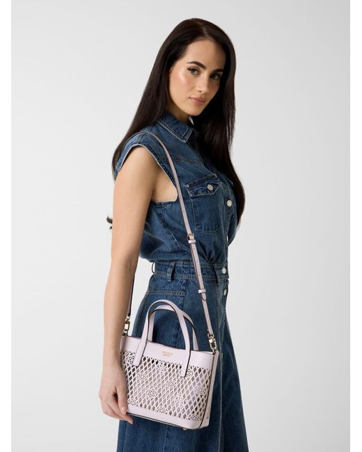 Guess White Shopper Letty