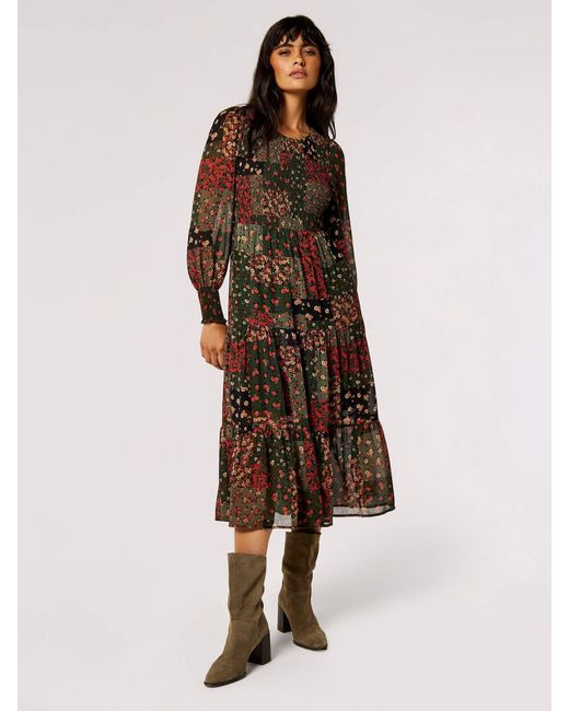 Apricot Brown Kleid
