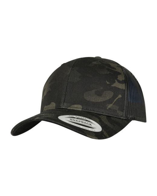 Flexfit Black Cap Trucker