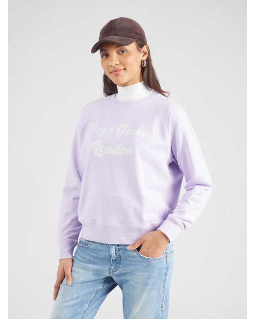 Pepe Jeans Purple Sweatshirt 'Alison'