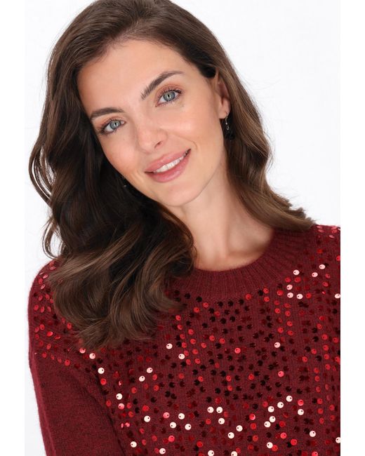 Usha Red Pullover