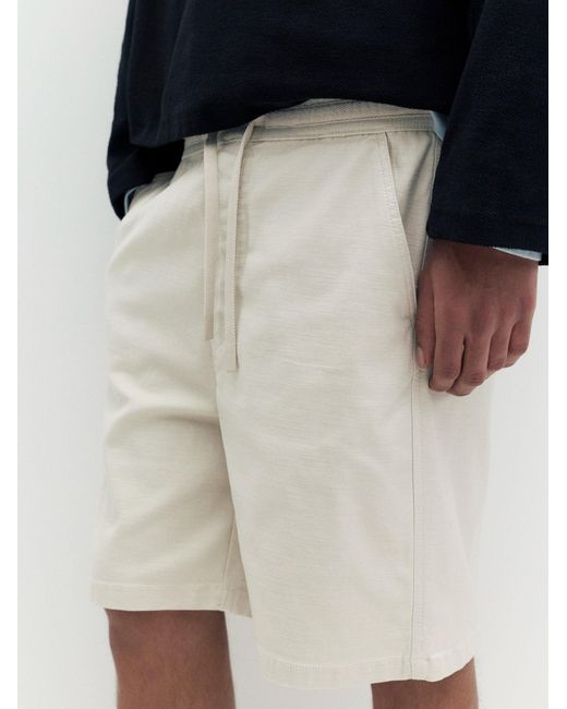 Pull&Bear Shorts in White für Herren