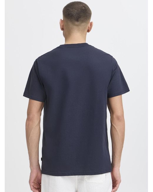 Solid Rundhalsshirt Sdpedro in Blue für Herren
