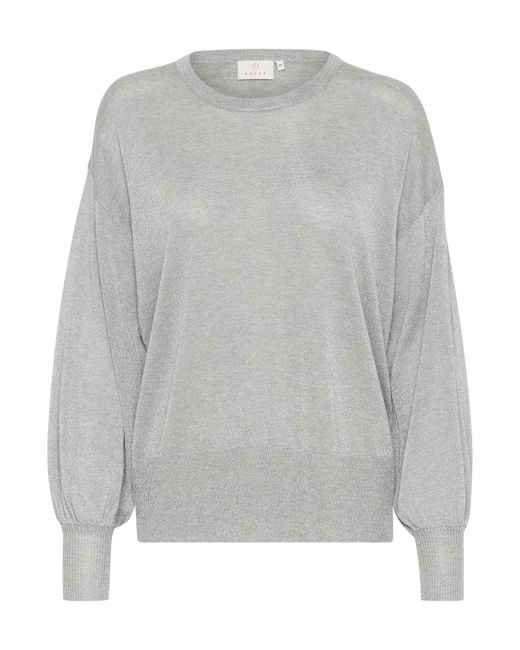Kaffe Gray Pullover Ka Ankra