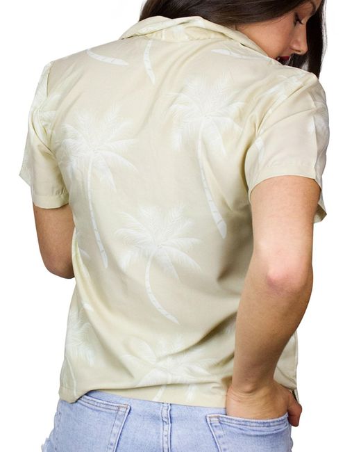 King Kameha Brown Bluse Palmshadow