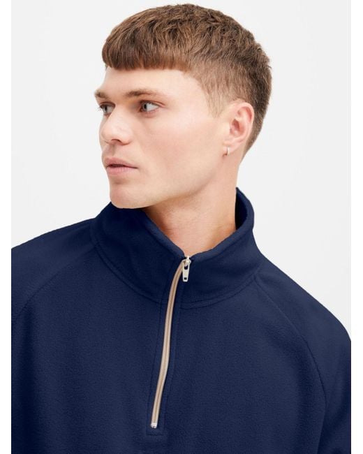 Solid Pullover Ibrahim in Blue für Herren
