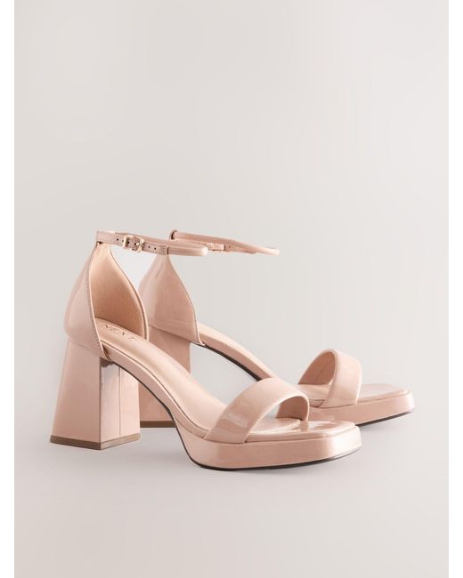 Next Pink Riemensandale