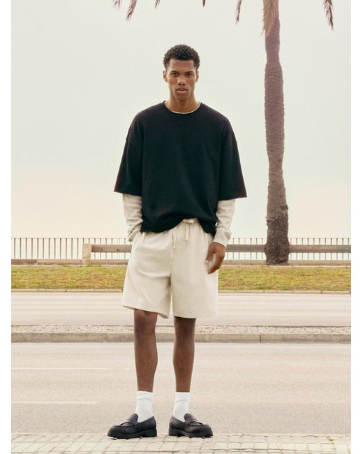 Pull&Bear Shorts in White für Herren