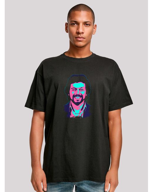 F4NT4STIC T-Shirt Tv Times Jeremy Beadle 1982 Pop Art in Black für Herren