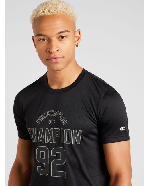 Champion Sportshirt in Black für Herren