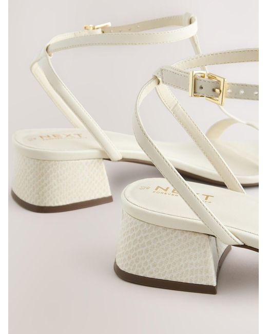 Next White Riemensandale