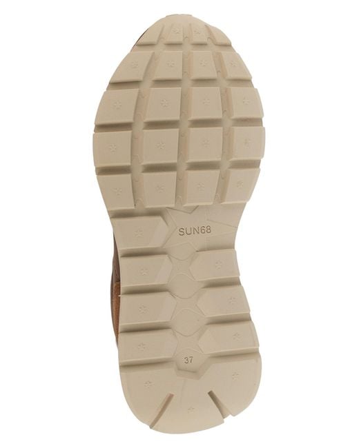 Sun 68 Brown Sneaker Low Ally Solid