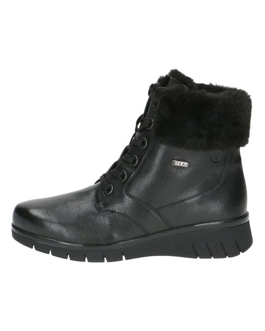 Caprice Black Schnürstiefelette