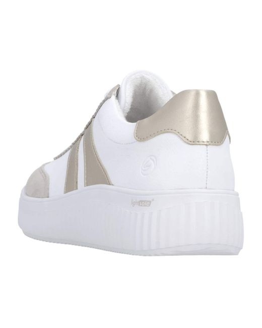 Remonte White Sneaker Low Basic