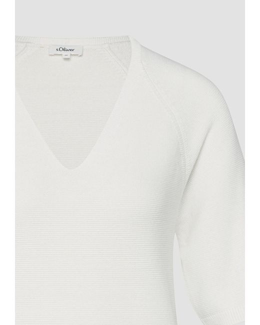 S.oliver White Pullover