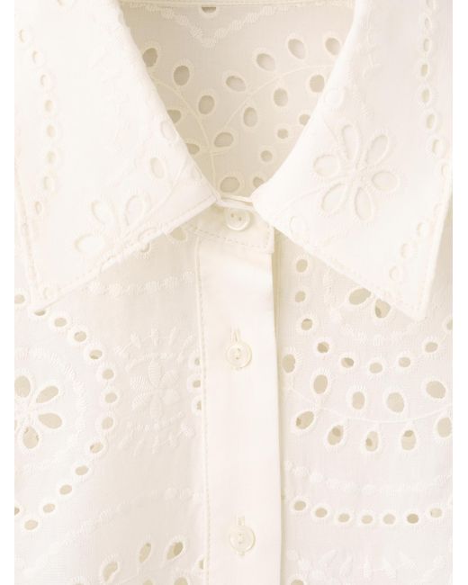 Mango White Bluse Eleonor