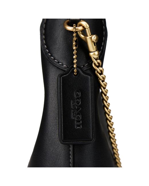 COACH Black Schultertasche Brooklyn