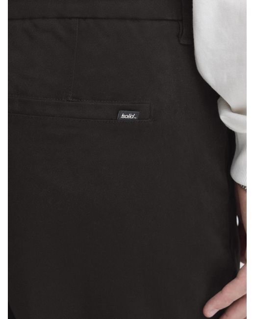 Solid Chinohose Sdtate in Black für Herren