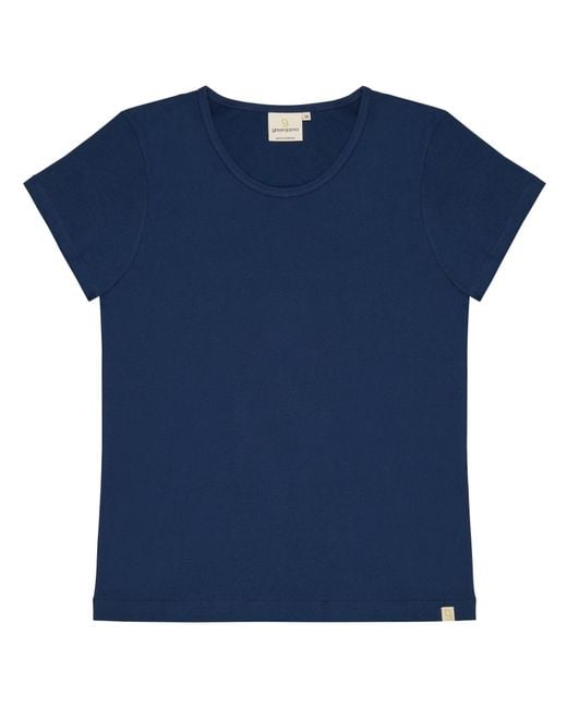 greenjama Blue Schlafshirt Single Jersey