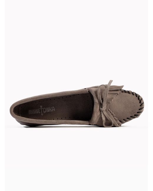 Minnetonka Gray Mokassin Kilty