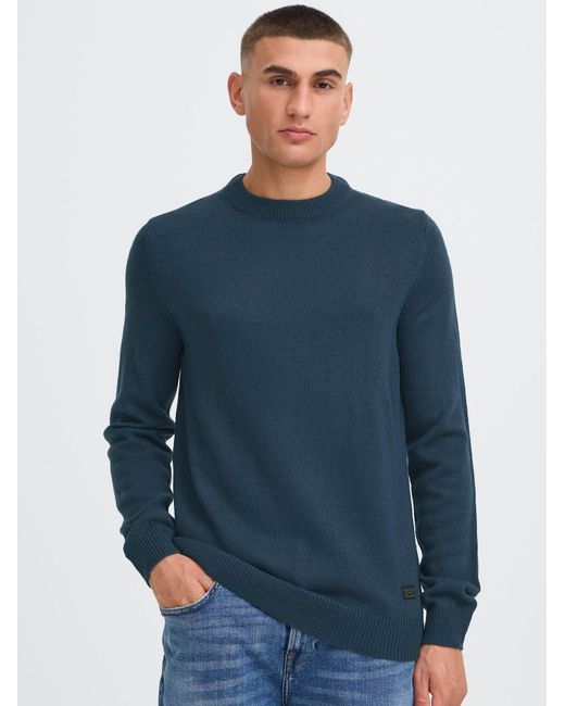 Solid Strickpullover Sdbabak in Blue für Herren
