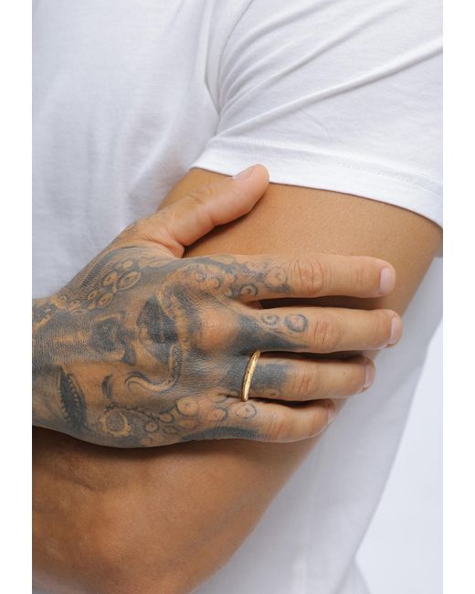 Kuzzoi Ring in Metallic für Herren