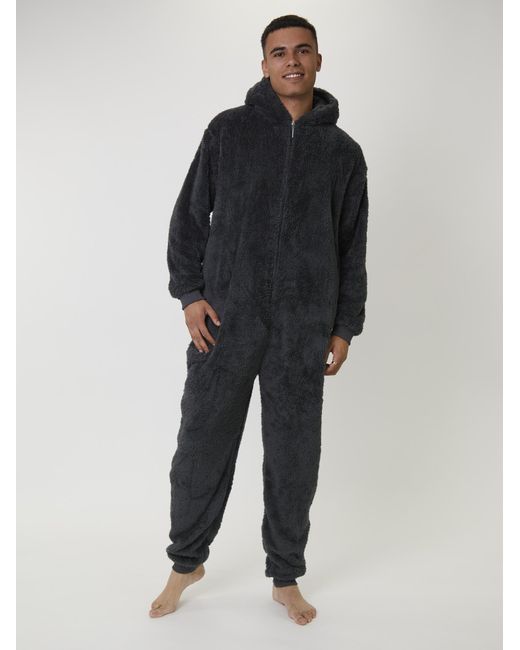 Loungeable Hausanzug in Black für Herren