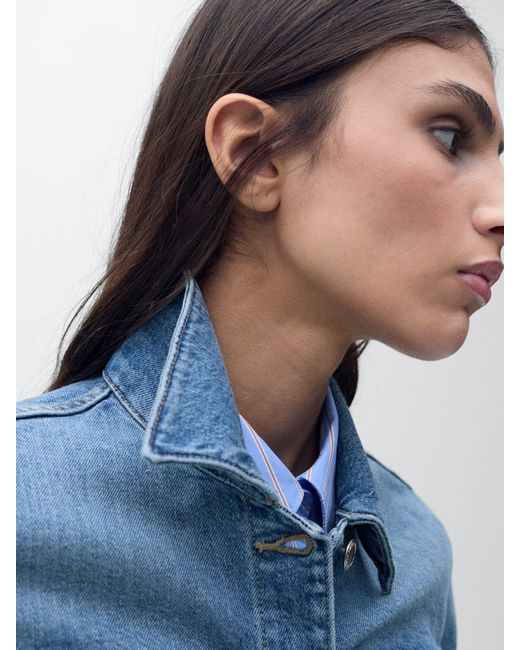 Mango Blue Jacke 'Newvicky'