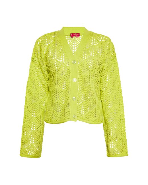 swirly Yellow Strickjacke