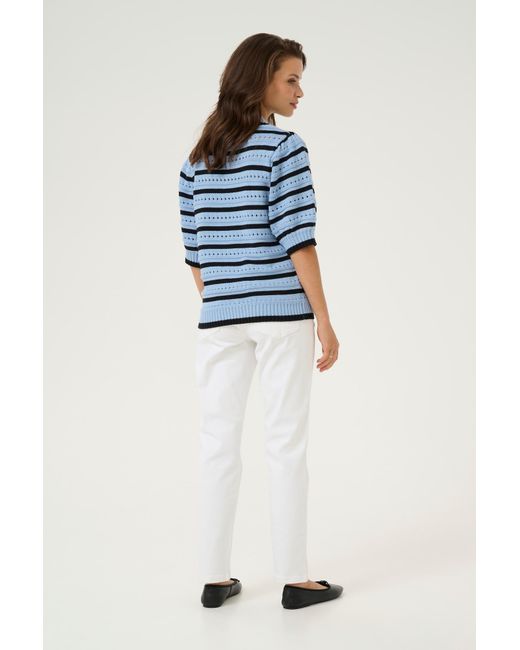Kaffe Blue Pullover Kaevelyn