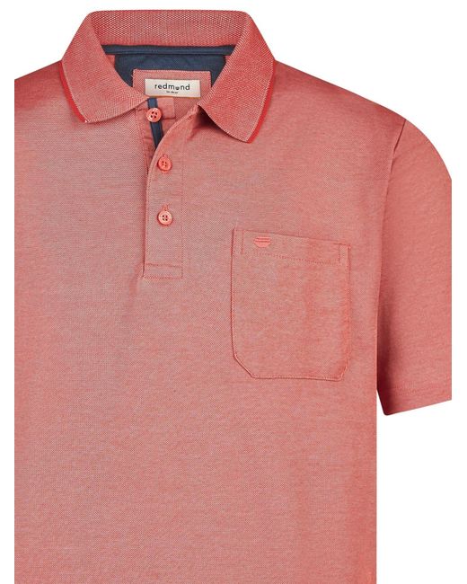 Redmond Shirt Basic in Pink für Herren