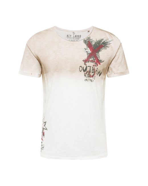 Key Largo T-shirt 'arizona' in White für Herren