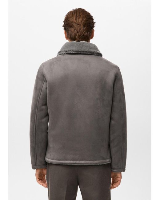 Mango Jacke Fleet in Gray für Herren