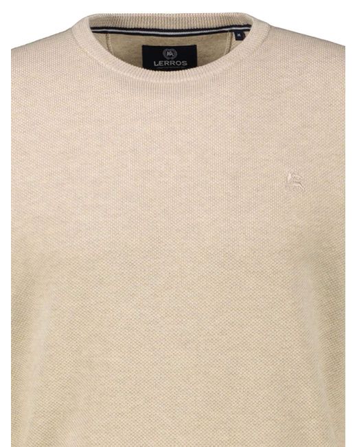 Lerros Pullover Basic in Natural für Herren