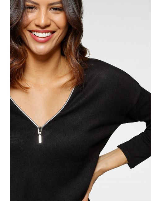 Laura Scott Black Pullover